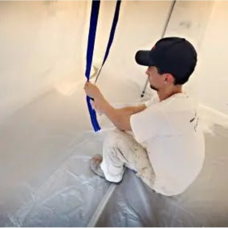 Trimaco E-Z Up Peel + Stick Plastic Sheeting Zipper