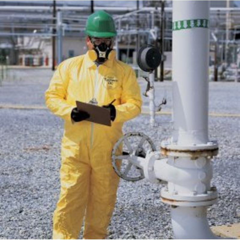 Yellow Dupont Tychem 2000 Coveralls – 12 per pack