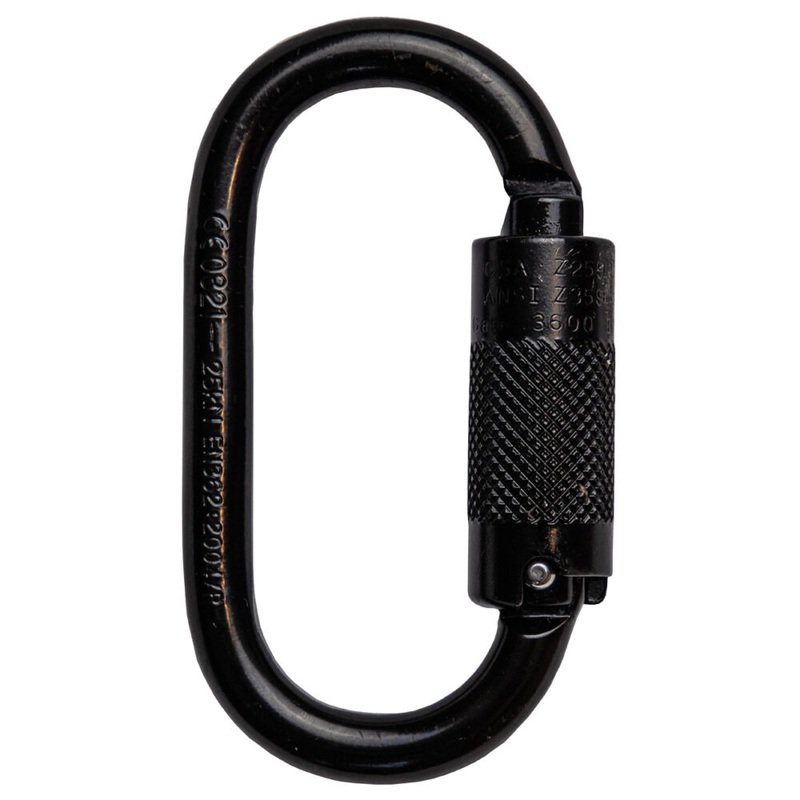 Oval Steel Triple Lock Carabiner