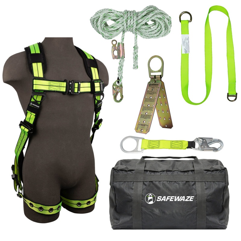 PRO+ Bag Roof Kit: FS-FLEX185 Harn, FS700-50GA VLL, FS813 Extender, FS811-20 Strap, FS870 Anchor, FS8175 Bag