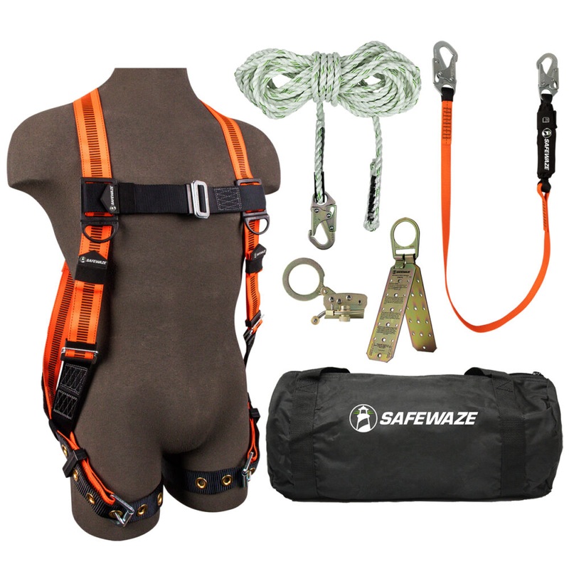 V-Line Bag Roof Kit: FS99185-E Harness, FS700-50 VLL, FS1120 Grab, FS88560-E Lanyard, FS870 Anchor, FS8150 Bag
