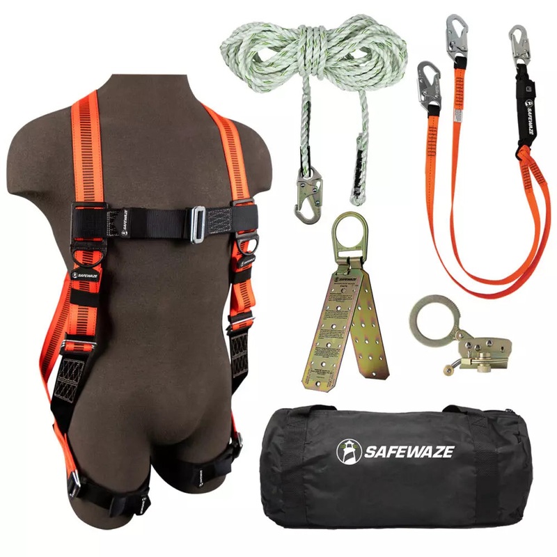 V-Line Bag Roof Kit: FS99280-E Harness, FS700-50 VLL, FS1120 Grab, FS88561-E Lanyard, FS870 Anchor, FS8150 Bag