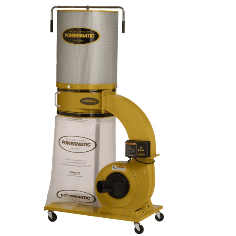 PM1300TX-CK Dust Collector, 1.75HP 1PH 115/230V, 2-Micron Canister Kit