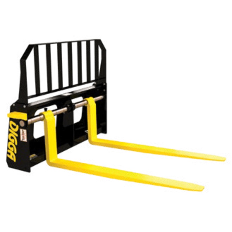 Skid Steer Loader Pallet Forks w/ Floating Tyne Design