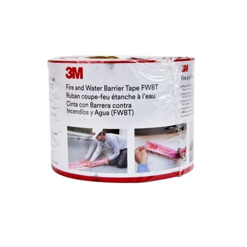 3M Fire and Water Barrier Tape FWBT4 | 4 in x 75 ft (12/Case)