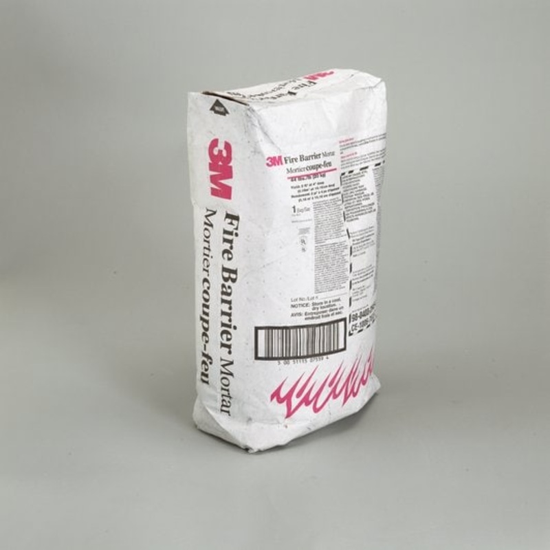 3M Fire Barrier Mortar|44 Lb. Bag (4 Count)|5 Gallon Drum