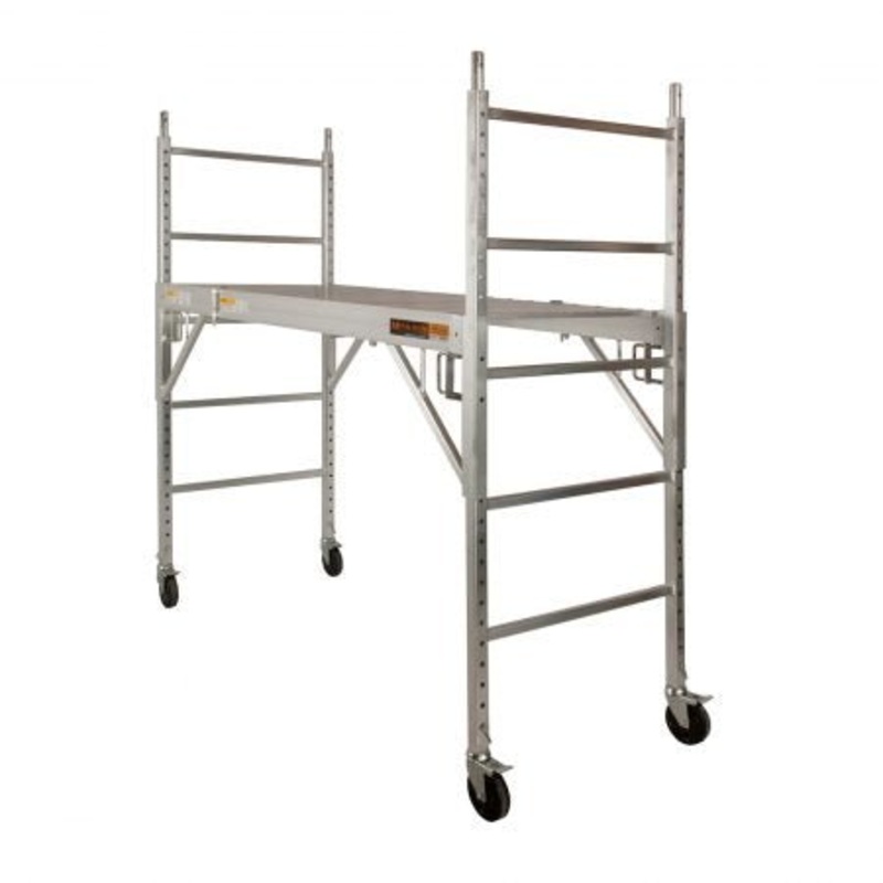 ALU Series 6 Baker|ALU Series 6 Baker  Unit Only|Guardrails System|Aluminum Guardrails System|Set Of 14 Outriggers With Casters|Set Of 46″ Universal Outriggers With Casters|Set Of 4 Leveling Jacks|Set Of 4 Base Plates|ScaffLock Safety Brakes|Tool Shelf