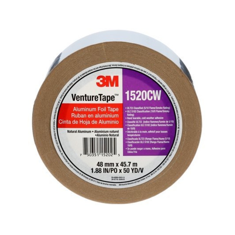 3M Venture Tape Aluminum Foil Tape 1520CW (24 Rolls)