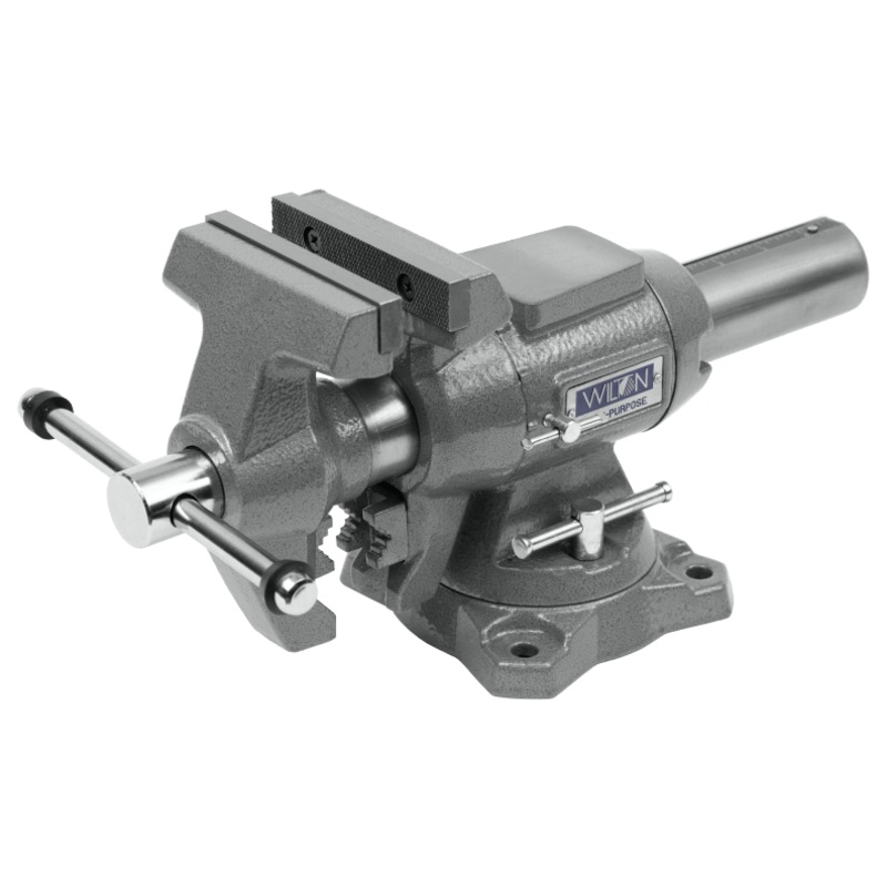 Multi-Purpose Bench Vise, 4-1/2 Jaw Width, 360 Rotating Head & Base