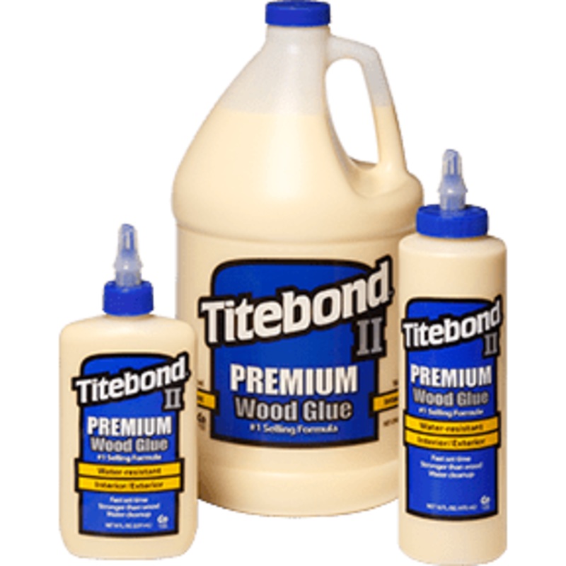 Titebond II Premium Wood Glue|16 Ounces (12 Count)|1 Gallon (2 Count)