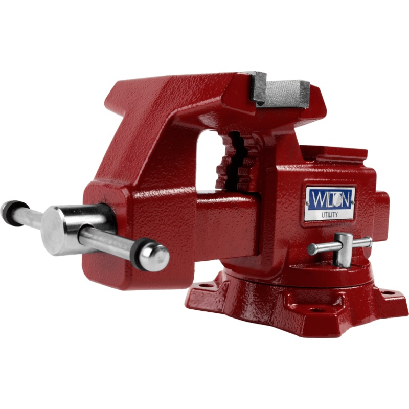 Utility Bench Vise 8 Jaw Width, 8-1/2 Jaw Opening, 360 Swivel Base
