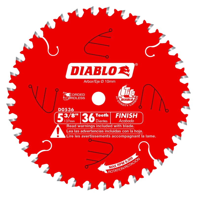 5-3/8 in. x 36 Tooth Framing Trim Saw Blade – 15 per Order