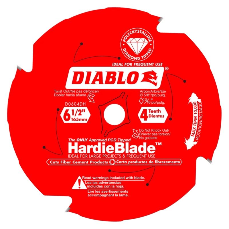 6-1/2 in. x 4 Tooth Fiber Cement – 5 per Order