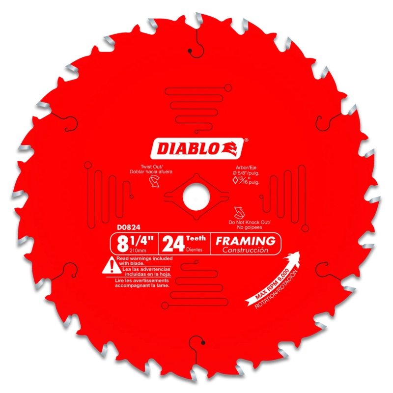 8-1/4 in. x 24 Tooth Framing Saw Blade – 15 per Order