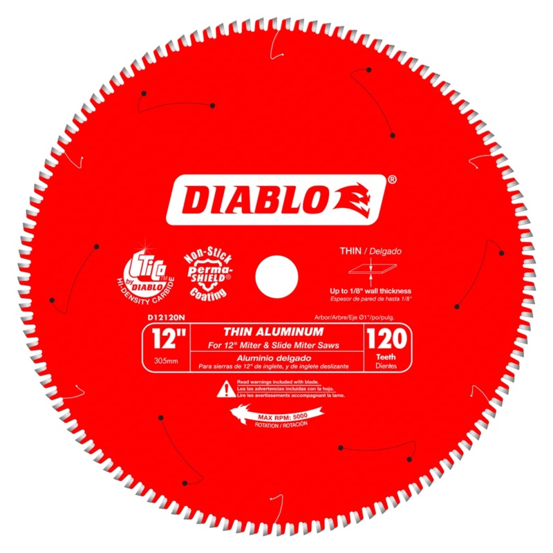 12 in. x 120 Tooth Thin Aluminum Cutting Saw Blade – 3 per Order
