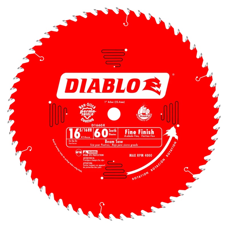 16-5/16 in. x 60 Tooth Fine Finish Beam Saw Blade – 2 per Order
