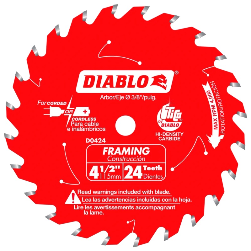 4-1/2 in. x 24 Tooth Framing Trim Saw Blade – 20 per Order