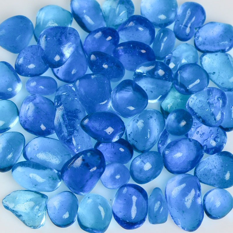 Blue Raspberry Jelly Bean Glass