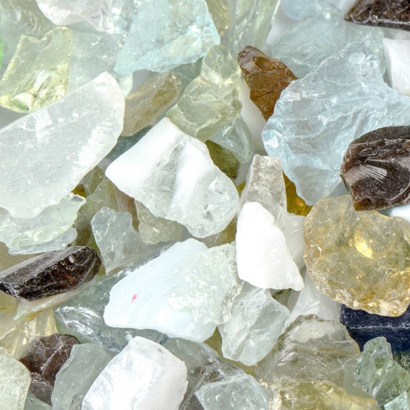 Confetti Mix Fire Glass|50 Lb.|25 Lb.|10 Lb.|5 Lb.|1 Lb.|Small (1/4″ – 1/2″)|Medium (1/2″ – 1″)
