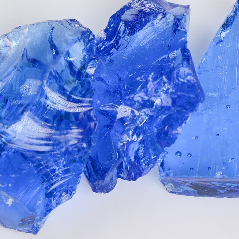 Crystal Blue Landscape Glass|50 Lb.|25 Lb.|10 Lb.|5 Lb.|1 Lb.|Small (1/4″ – 1/2″)|Medium (1/2″ – 1″)|Large (1″ – 2″)
