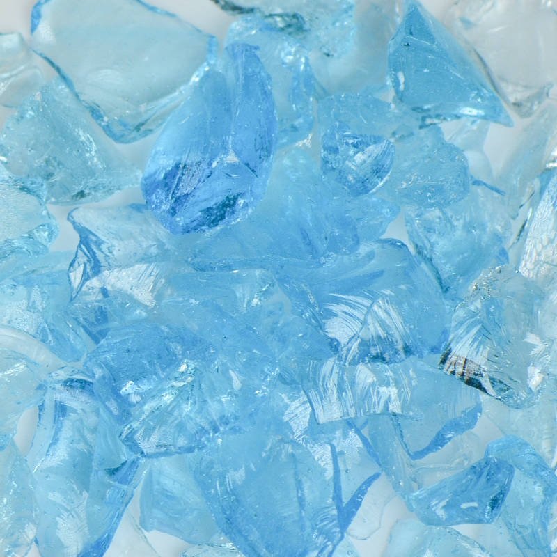Crystal Turquoise Fire Glass|50 Lb.|25 Lb.|10 Lb.|5 Lb.|1 Lb.|Small (1/4″ – 1/2″)|Medium (1/2″ – 1″)