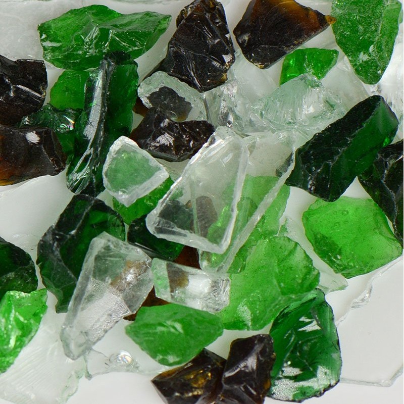 Earthtone Mix Fire Glass|50 Lb.|25 Lb.|10 Lb.|5 Lb.|1 Lb.||2 (1/4″ – 3/8″)||3 (3/8″ – 1/2″)