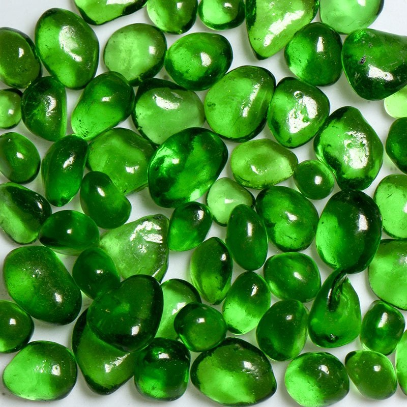 Green Apple Jelly Bean Fire Glass