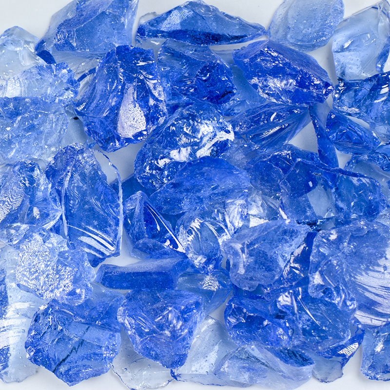 Light Blue Fire Glass|1 Lb.|5 Lb.|10 Lb.|25 Lb.|50 Lb.||2 (1/4″ – 3/8″)||3 (3/8″ – 1/2″)