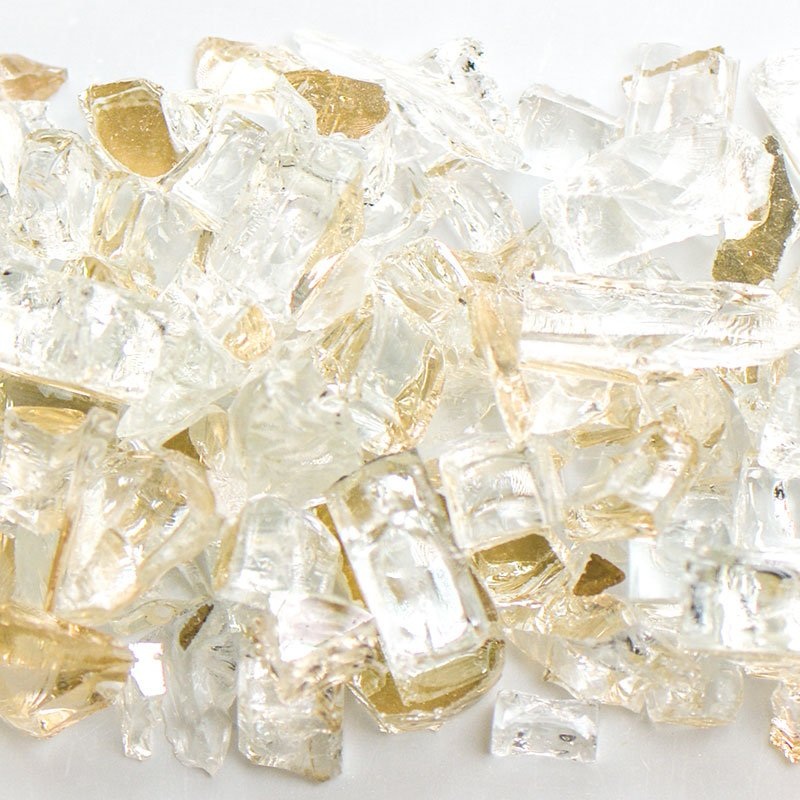 Reflective Clear Terrazzo Glass