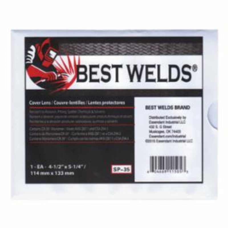 Cover Lens, Scratch/Static Resistant, 4-1/2 in x 5-1/4 in, 70% CR-39 Plastic – 25 per order