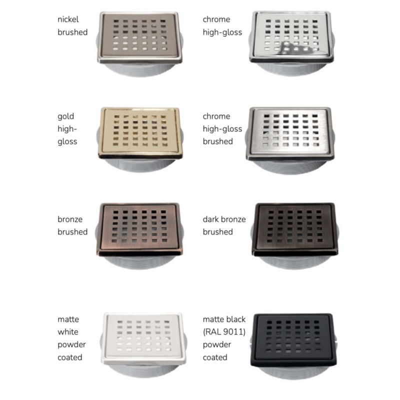 Dural Single Point Shower Drains & Cover