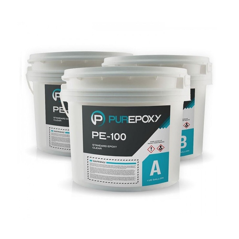 PurEpoxy PE-100 Standard Epoxy Clear (3 Gallon Kit)