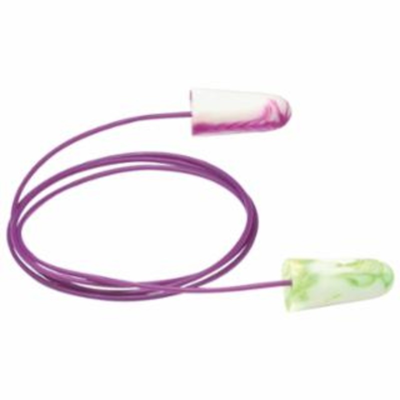 SparkPlugs Foam Earplugs, Foam, Assorted, Corded – 100 per Order