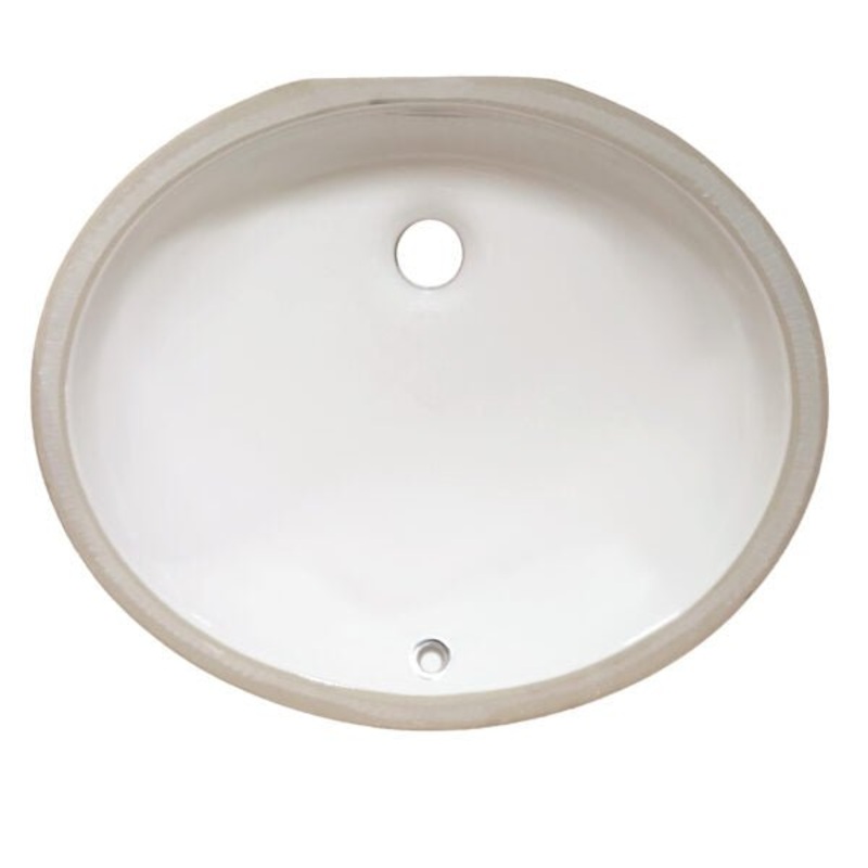 1714 Porcelain Undermount Oval Lavatory Sink