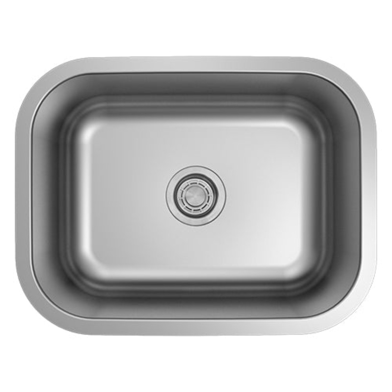 18g Standard Radius 2318 Single Bowl Undermount Stainless Steel Kitchen Sink