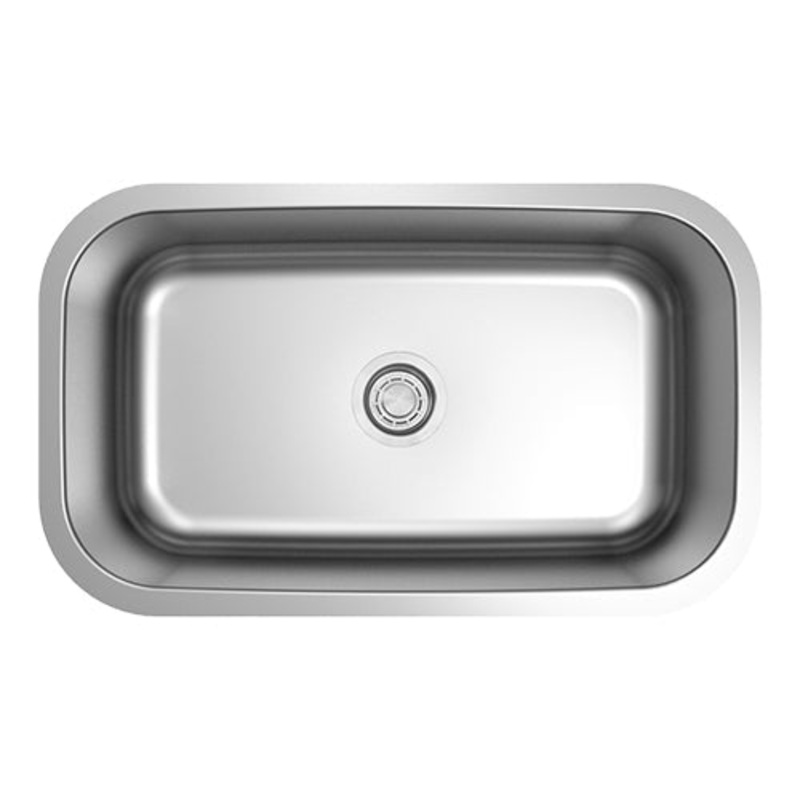 18g Standard Radius 3018 Single Bowl Undermount Stainless Steel Kitchen Sink