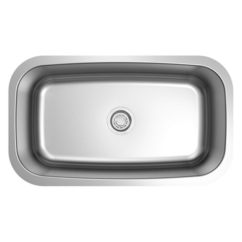 18g Standard Radius 3218 Single Bowl Undermount Stainless Steel Kitchen Sink