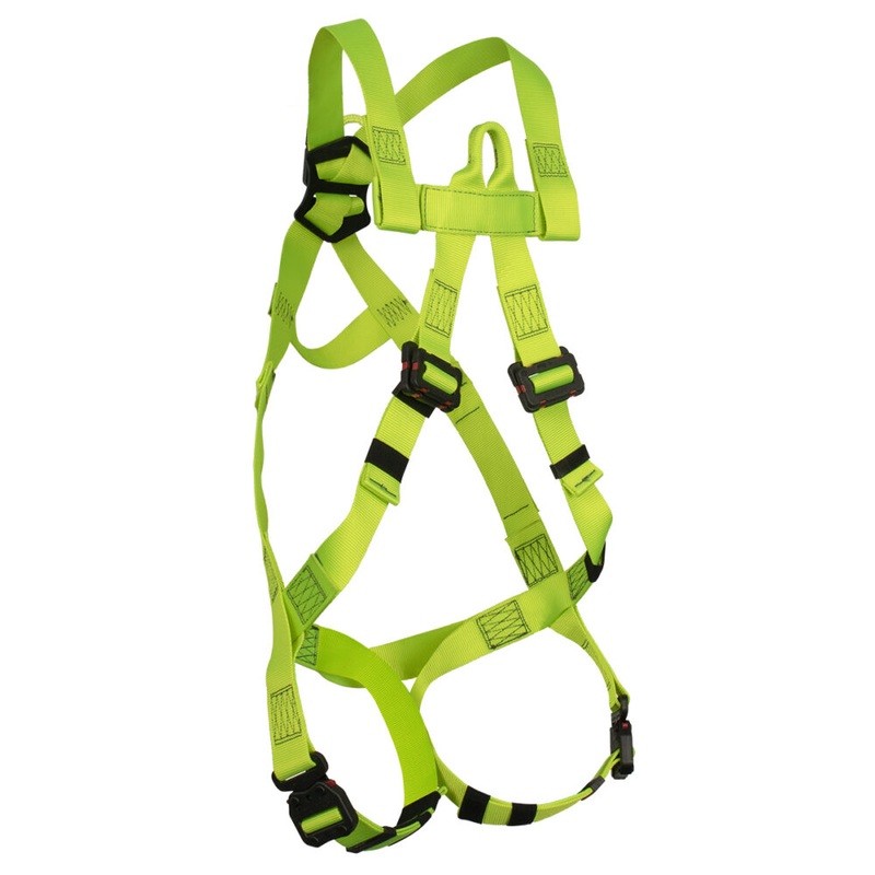 Arc Flash Full Body Harness: Soft Dorsal & Sternal Loop, DE MB Torso, DE QC Legs