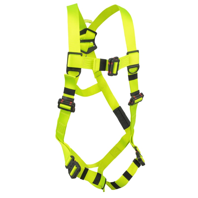 Arc Flash Full Body Harness: Soft Loop, 1D, DE MB Torso, DE MB Chest, DE QC Legs
