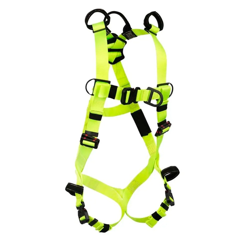 Arc Flash Full Body Retrieval Harness: SL 3D, SL Shoulder Ds, DE QC Chest, DE FD, DE QC Legs