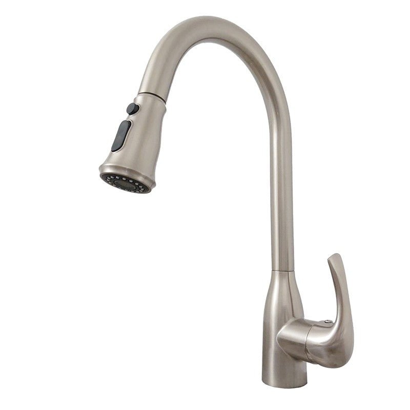 Dakota Sinks DSF-16KPO01 Signature 16 Inch Single Hole Pull-Down Pre-Rinse Kitchen Faucet