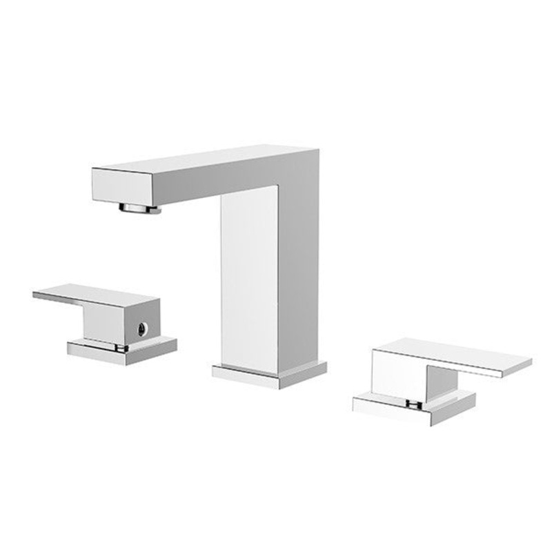 Dakota Sinks DSF-34B8W00 Kennedy 5 3/8 Inch Deck Mount Widespread Bathroom Faucet with Pop-Up Drain