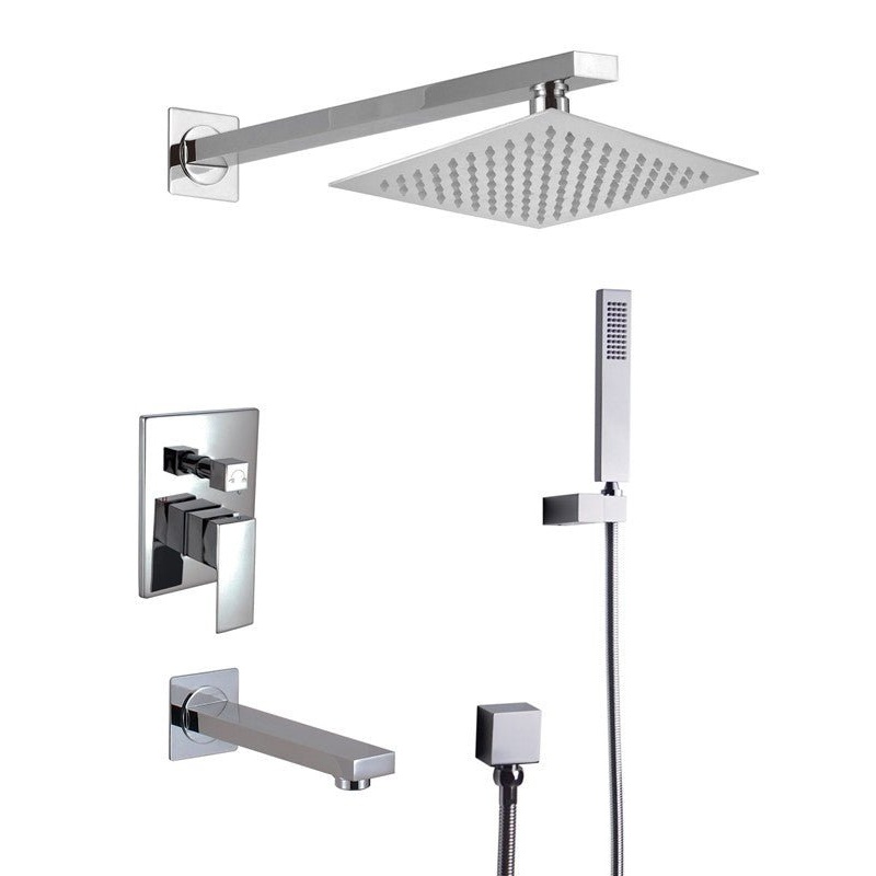 Dakota Sinks DSF-34BTS01 Kennedy Pressure Balance Tub and Shower Set with Rough-In and Handle