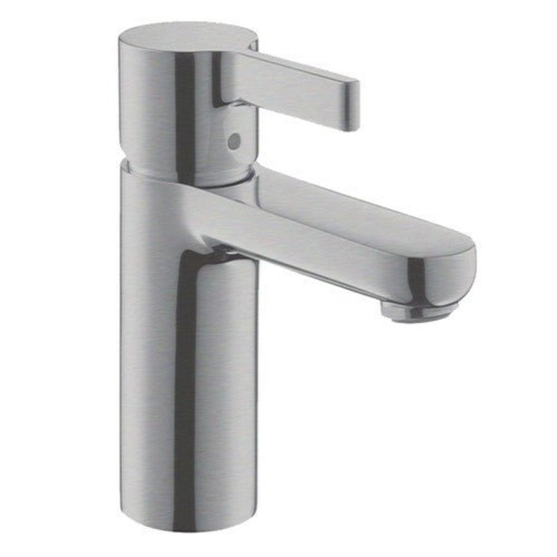 Dakota Sinks DSF-40BSH00 Sophia 6 3/8 Inch Deck Mount Bathroom Faucet with Push Pop-Up Drain and Stainless Steel Braided Hose