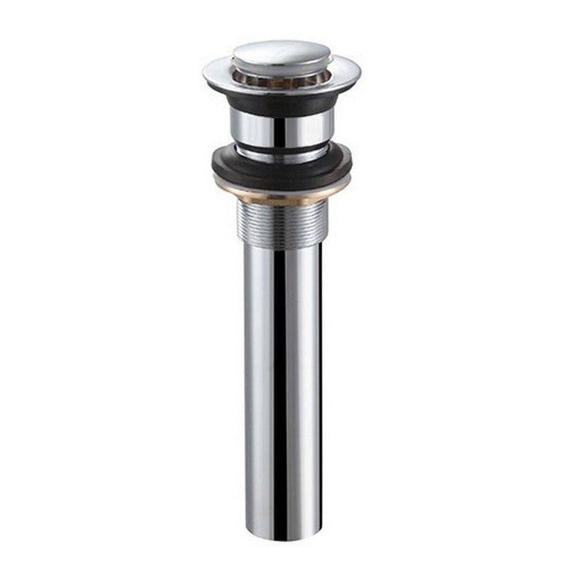 Dakota Sinks DSF-OSD Signature 2 1/2 Inch Stainless Steel Pop-Up Drain with Overflow