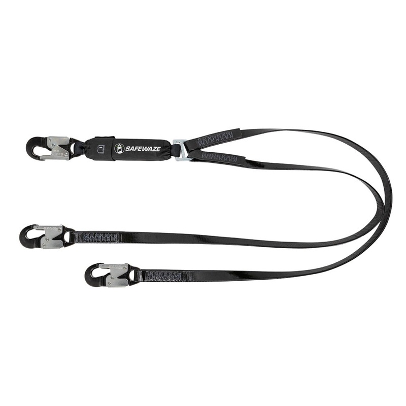 PRO-Shield 6 Energy Absorbing Lanyard: Dual Leg, Alu Snap Hooks