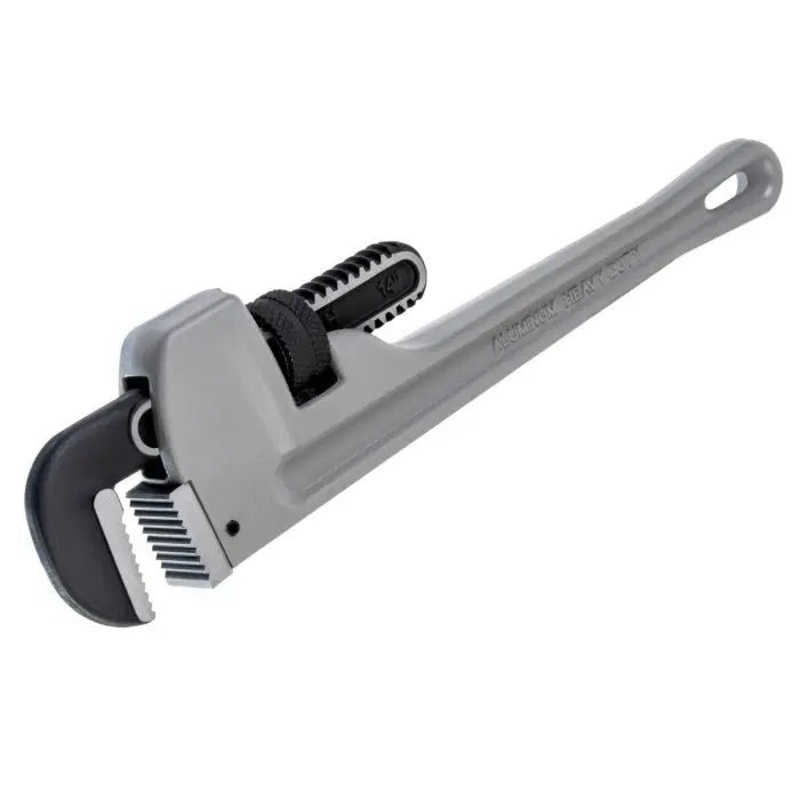 14 Heavy-Duty Straight Aluminum Pipe Wrenches – Case of 3