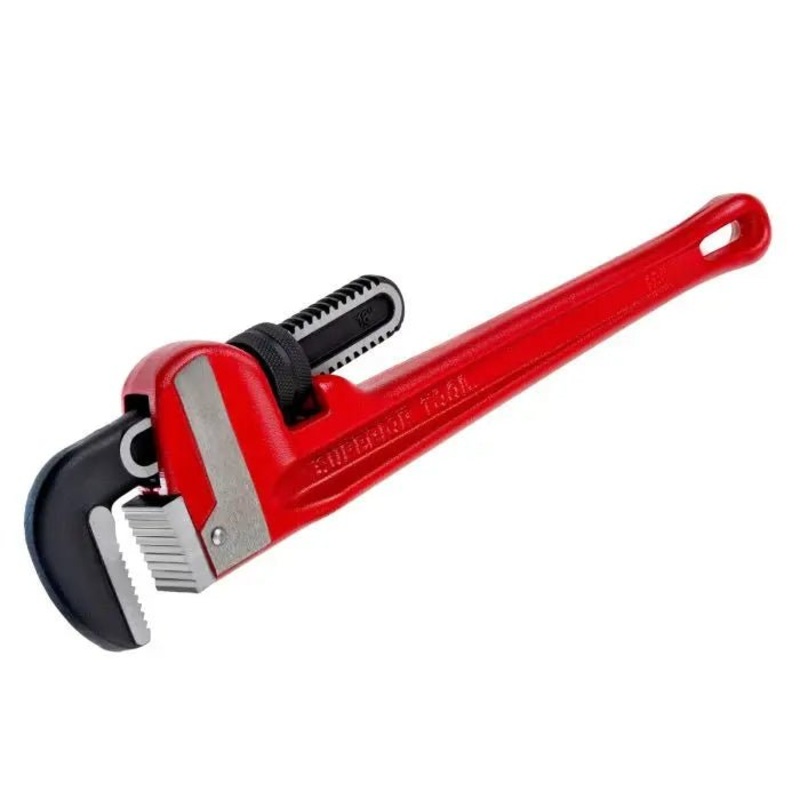 18 Heavy-Duty Straight Cast-Iron Pipe Wrench