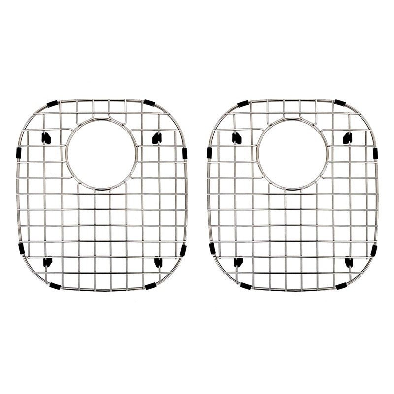 Dakota Sinks DSR-BG5050LD Signature R Series 50/50 Low Divide Bottom Grid Set – Brushed Nickel