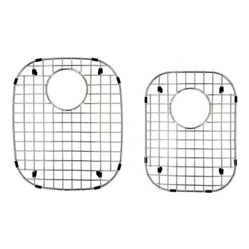 Dakota Sinks DSR-BG6040 Signature R Series 11 3/4 Inch 60/40 Bottom Grid Set – Brushed Nickel